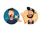 Friends Characters by Kirk! Wallace #Design Popular #Dribbble #shots