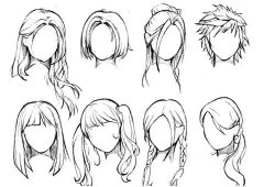 怎么画自然的头发？动漫人物头发的绘制教程！|头发|发梢|教程_新浪新闻