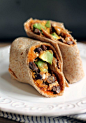 Sweet Potato, Black Bean & Avocado Breakfast Burritos