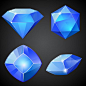 Blue jewels Free Vector | Premium Vector #Freepik #vector #geometric #shapes #diamond #color