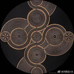 葡萄牙艺术家JomaSipe的作品充满了宗教符号，讲究线条几何，绝对对称美感，无与伦比的繁复细腻。