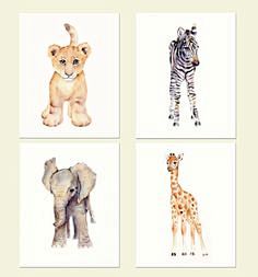 nursery art, Safari ...