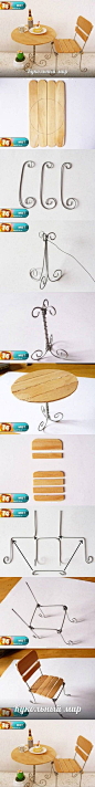 Diy Mini Chair | DIY Crafts Tutorials - would be great for a doll house or even a fairy house ;).: