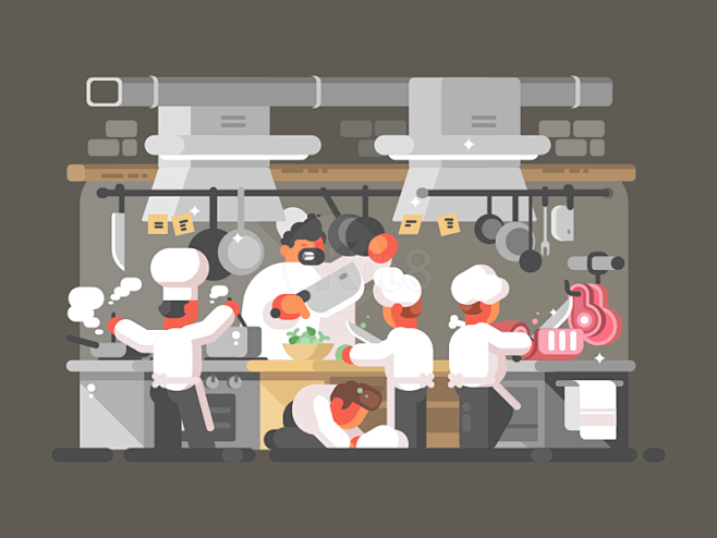 Restaurant kitchen