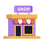 Store  3D Icon