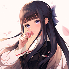 雨探花采集到女头像手绘