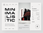 Architecture and Arts website UI by Awsmd on Dribbble