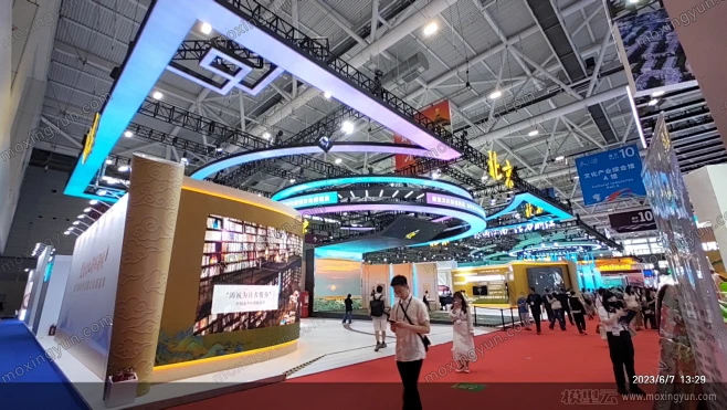 2023第十九届（深圳）国际文博会展台搭建图片-模型云展台设计案例-花瓣网