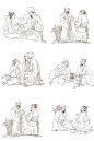 古代｜中医问诊｜国风人物插画
