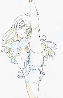 超好看的日系插画动漫人物高清线稿，临摹…材资料 (8)