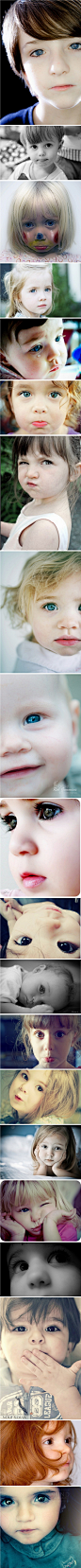 孩子拥有世界上最干净的眼睛