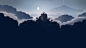 General 1920x1080 video games digital art pixel art retro games fantasy art violet minimalism Superbrothers: Sword & Sorcery EP