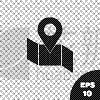 矢量,绘画插图,方向,折叠的,分离着色,...