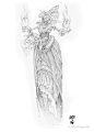sideshow角色设计和雕塑制作艺术家 Amilcar Fong 死亡法庭（court of the dead）系列绘制的人物角色设定图