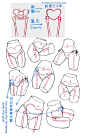 #设计秀# 逆流的屁股绘画方法。来掌握屁股的正确结构吧！！！喜欢可以参考，转需~ ​​​​