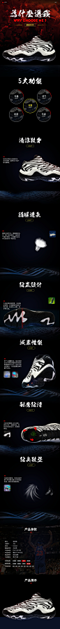 淘宝休闲运动鞋产品详情页跑步篮球鞋子宝贝描述PSD设计素材模板