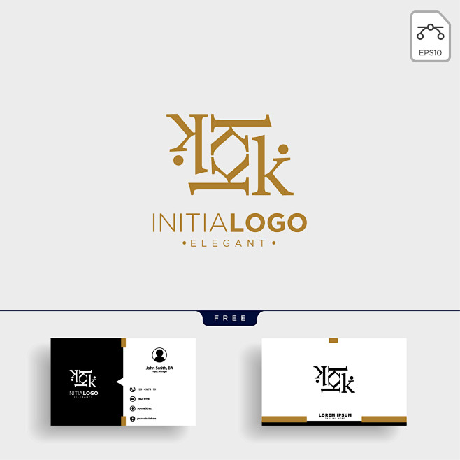 LOGO标志设计英文字母创意图案