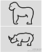 一组超级简单的动物简笔画。。。涨姿势~（转）