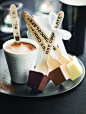 Hot Chocolate on a stick - delicious blocks of chocolate fudge that can be dissolved in hot milk to produce rich, creamy hot chocolate.