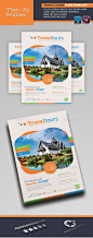 Travel Tours Flyer Template — Photoshop PSD #tours #caribbean • Available here → https://graphicriver.net/item/travel-tours-flyer-template/4835882?ref=pxcr