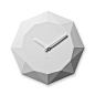 日本Lemnos Diamond Wall Clock 白色 钻石 壁钟 原创 设计 新款 2013 正品 代购