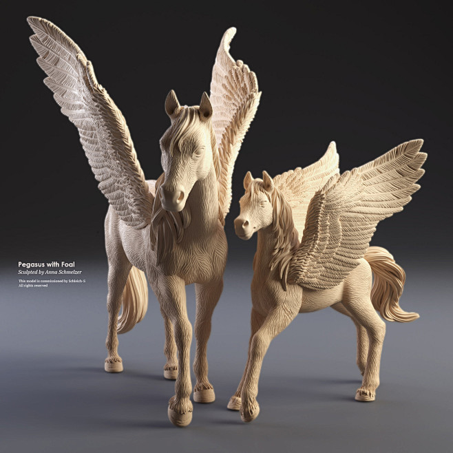 Pegasus with Foal, A...