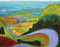 Garrowby 山 通过 David Hockney |  | ArtsDot.com