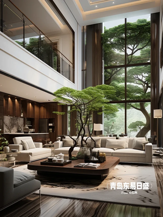 中式挑空别墅装修，这样设计也太高级了 ️ - 小红书