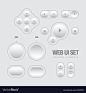 Light Web UI Elements Design Royalty Free Vector Image , #Sponsored, #UI, #Elements, #Light, #Web #AD