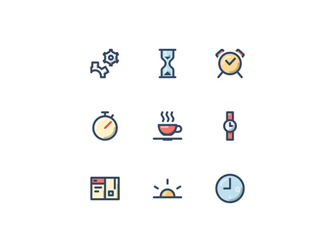 Time management icon...