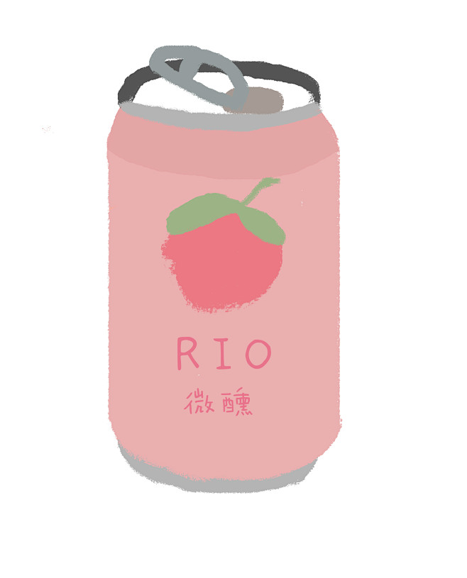 RIO微醺 易拉罐 插画风 手绘 简单