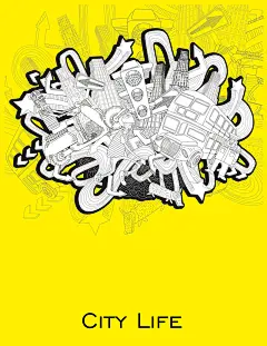 城市生活手绘插画海报背景矢量图平面广告 生活 设计图片 免费下载 页面网页 平面电商 创意素材