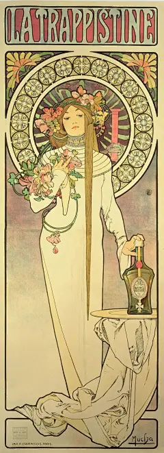 最早的海报狂魔穆夏，他是最会画仙女的男人！ - 数英