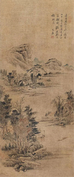 桃子不甜-采集到山水画