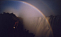 赞比亚维多利亚瀑布的月虹