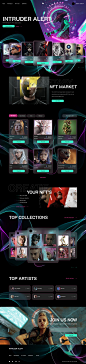 Intruder Alert NFT Marketplace Ui Design Concept