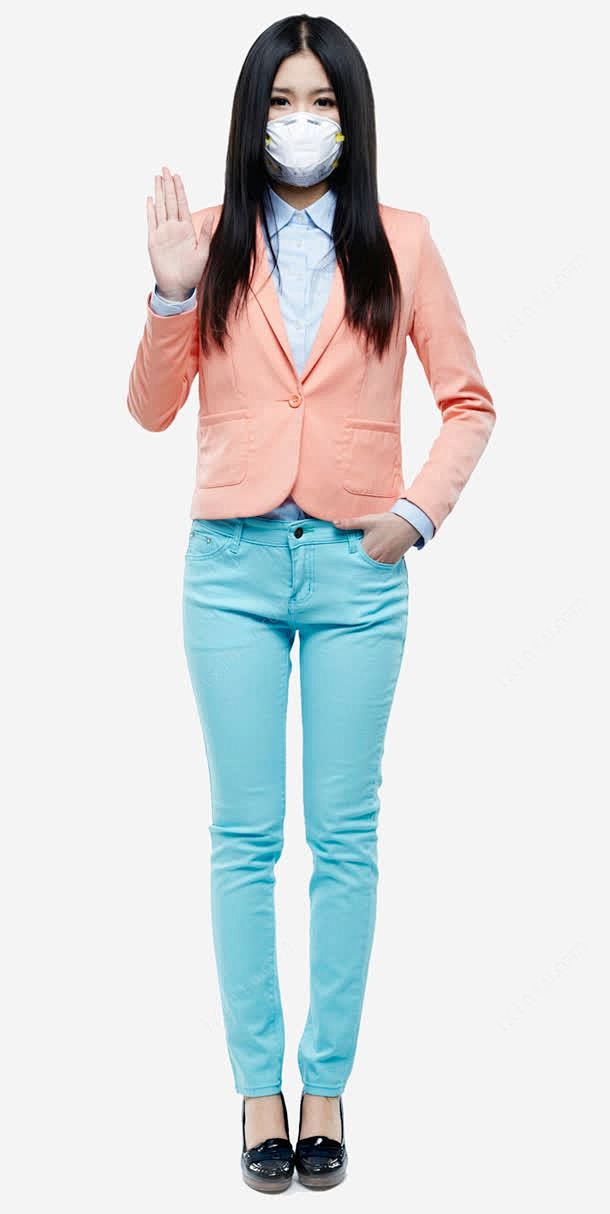 戴口罩美女高清素材 png 页面网页 平...
