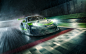 Porsche 911 with Andreas Hempel : The latest Porsche 911 GT3 R. White with lizard green accents and low to the ground this bad boy calls the race track his home.Andreas Hempel and his crew were sent to the speedway in Vallelunga, Italy to capture its capa