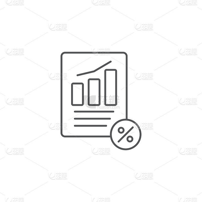 Tax or vat form icon isolated on white background