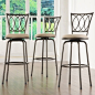 @Overstock - Modernly classic scroll work decorates the back of these Avalon bar stools. This set comes with three (3) chairs ready to accent your bar area.http://www.overstock.com/Home-Garden/Avalon-Scroll-Back-Adjustable-Swivel-Bar-Stools-Set-of-3/43021