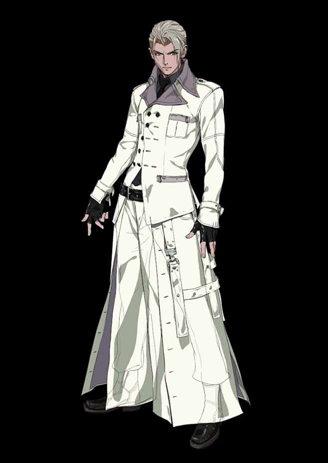 Rufus Shinra Concept Art from Final Fantasy VII Remake-花瓣网
