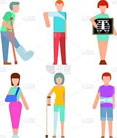 人,意外事件,分离着色,健康保健,安全的,身体受伤,男人,震惊,骨折