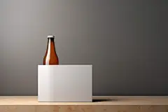 标签效果图设计啤酒包装样机模型