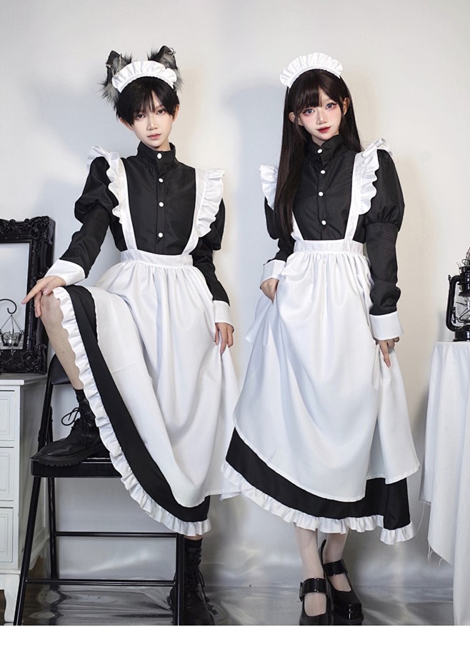 银河约会指南 男仆装cos服性感女装大佬反串伪娘Lolita大码女仆装-淘宝网