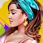 [米田/主动设计整理]Ariana Grande, SZA, Childish Gambino, Kendrick Lamar : Hip-Hop, Pop, R'n'B Stars illustrations