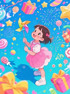 六一儿童节海报高清模板免费下载-趣麦麦图