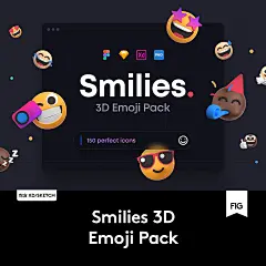 时尚趣味潮流创意3D卡通emoji笑脸表情包png免抠icon图标设计素材-淘宝网