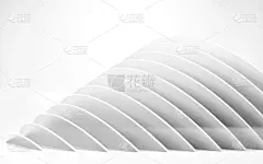 抽象cgi背景与白色参数化安装。3 d