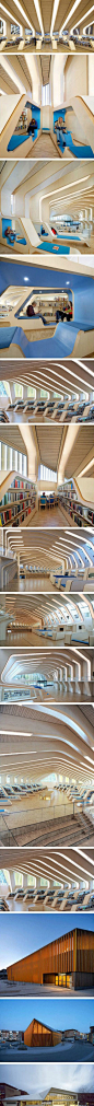 到图书馆躺着看书，挪威Vennesla图书馆和文化中心，建筑师：Helen & Hard。超棒的设计～～
