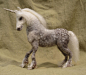 Needle felted unicorn, dapple gray pony or any coloring you choose